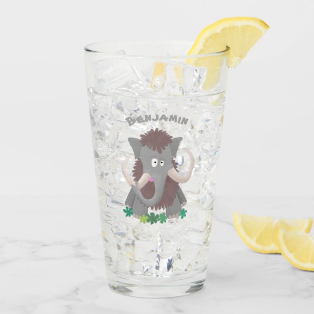 Cartoon-Illustration aus Wolle Glas (Rückseite Ice)