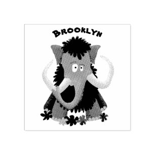 Cartoon-Illustration aus Wolle Gummistempel