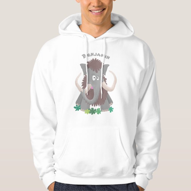Cartoon-Illustration aus Wolle Hoodie (Vorderseite)