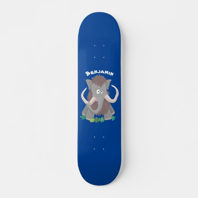 Cartoon-Illustration aus Wolle Skateboard (Vorne)