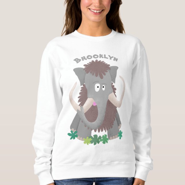 Cartoon-Illustration aus Wolle Sweatshirt (Vorderseite)