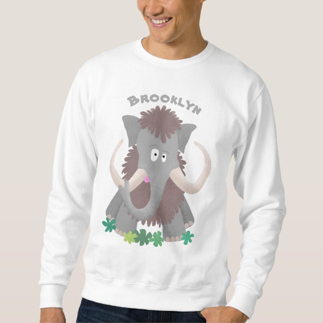 Cartoon-Illustration aus Wolle Sweatshirt (Vorderseite)