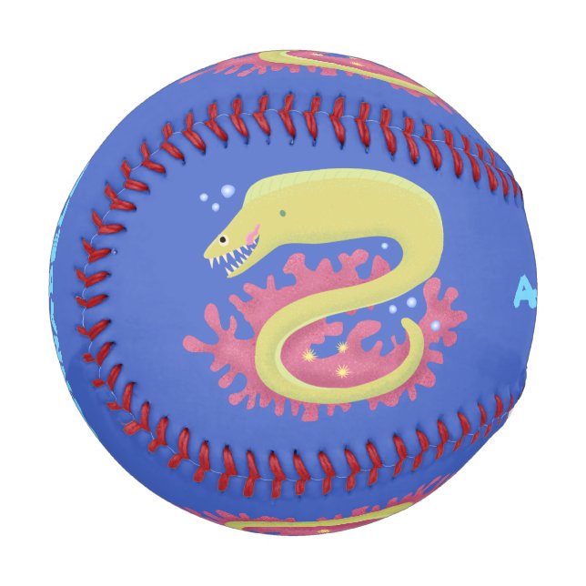Cartoon-Illustration Baseball (Vorderseite Links)