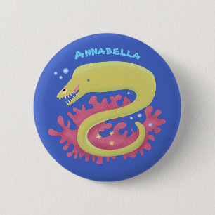 Cartoon-Illustration Button