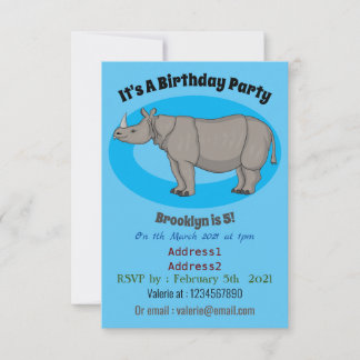 Cartoon-Illustration Einladung