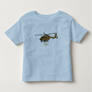 Cartoon-Illustration für Armeehubschrauber Kleinkind T-shirt