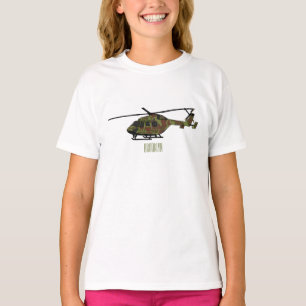 Cartoon-Illustration für Armeehubschrauber T-Shirt