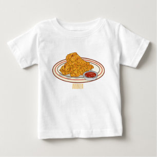 Cartoon-Illustration für gefrorenes Huhn Baby T-shirt