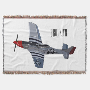 Cartoon-Illustration für Kampfbomber Decke