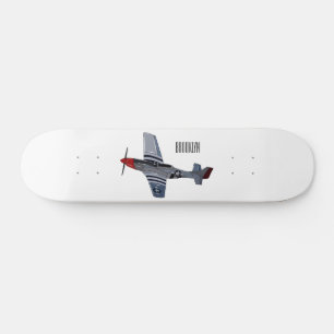 Cartoon-Illustration für Kampfbomber Skateboard