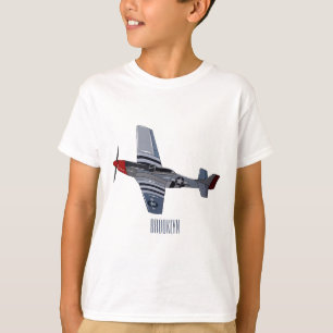 Cartoon-Illustration für Kampfbomber T-Shirt