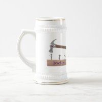 Cartoon-Illustration für niedliche, lustige Hammer