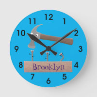 Cartoon-Illustration für niedliche, lustige Hammer