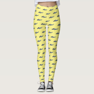 Cartoon-Illustration für Polizeihubschrauber Leggings