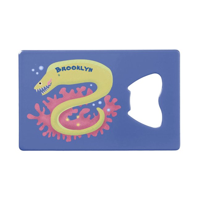 Cartoon-Illustration Geldbeutel Flaschenöffner (Vorderseite (Horizontal))