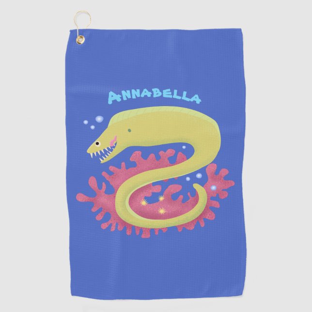 Cartoon-Illustration Golfhandtuch (Vorderseite)