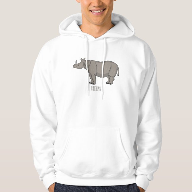 Cartoon-Illustration Hoodie (Vorderseite)