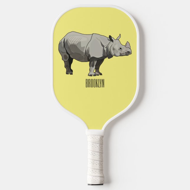 Cartoon-Illustration Pickleball Schläger (Vorderseite)