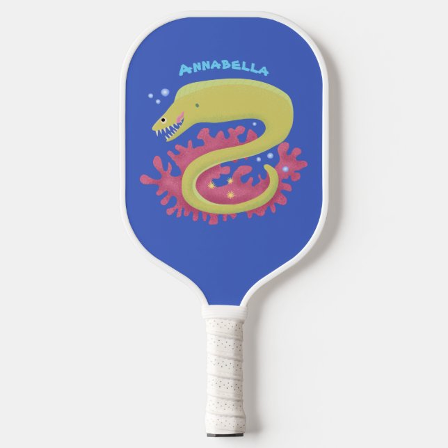 Cartoon-Illustration Pickleball Schläger (Vorderseite)