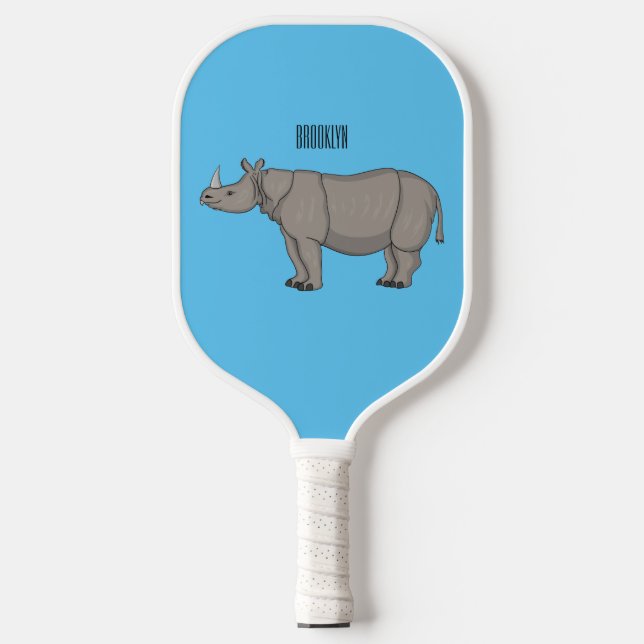 Cartoon-Illustration Pickleball Schläger (Vorderseite)