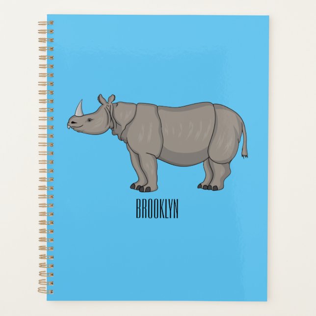 Cartoon-Illustration Planer (Vorderseite)