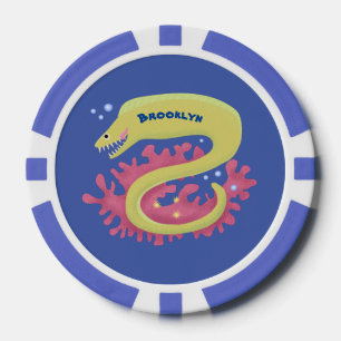 Cartoon-Illustration Pokerchips