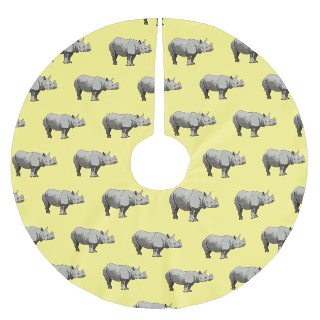 Cartoon-Illustration Polyester Weihnachtsbaumdecke (Vorderseite)