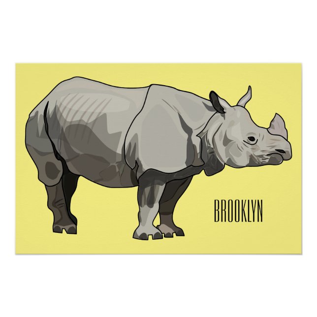 Cartoon-Illustration Poster (Vorderseite)