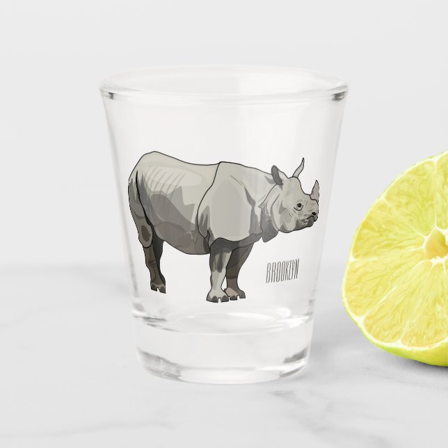 Cartoon-Illustration Schnapsglas (Vorderseite)