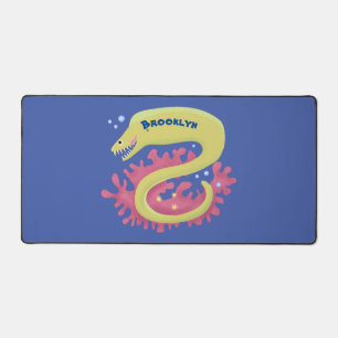 Cartoon-Illustration Schreibtischunterlage