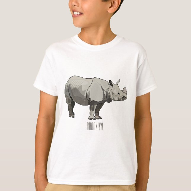 Cartoon-Illustration T-Shirt (Vorderseite)