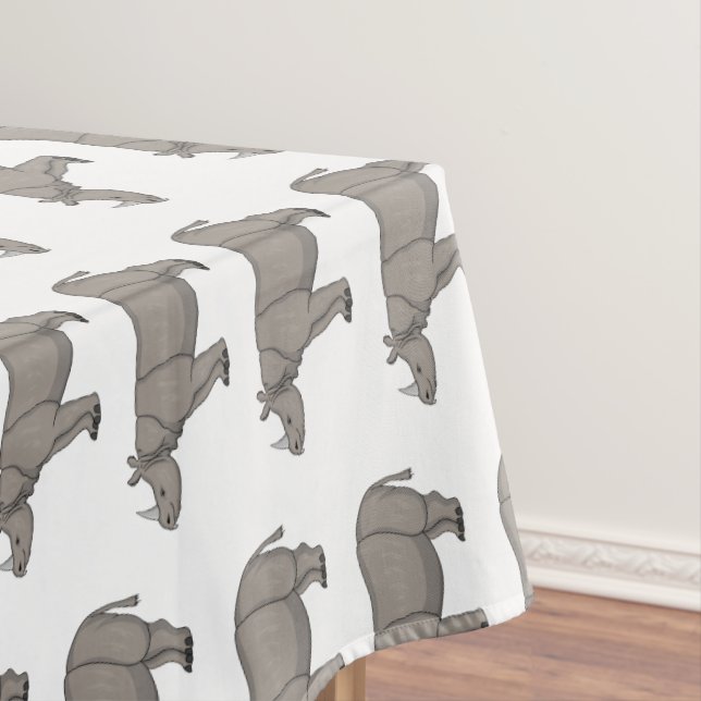 Cartoon-Illustration Tischdecke (Beispiel)