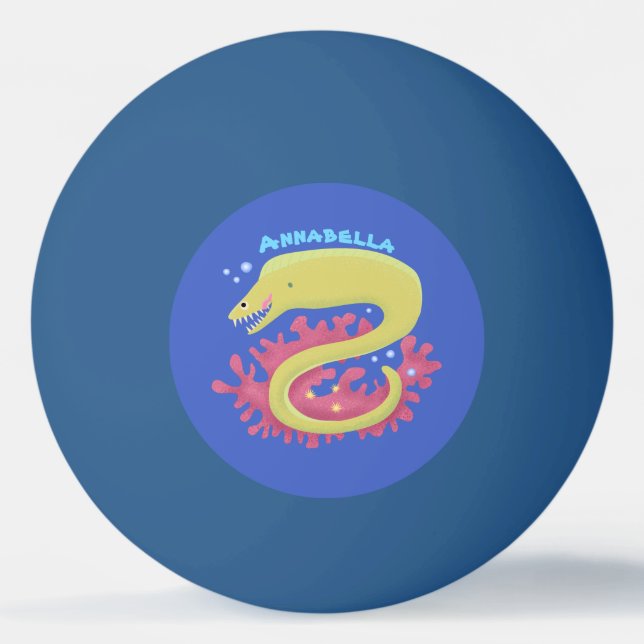 Cartoon-Illustration Tischtennisball (Vorderseite)