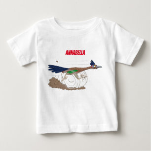 Cartoon-Illustration von Funny Roadrunner Baby T-shirt