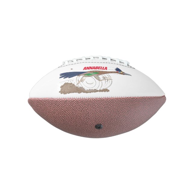 Cartoon-Illustration von Funny Roadrunner Football (Gedreht 270)
