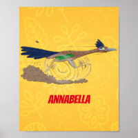 Cartoon-Illustration von Funny Roadrunner