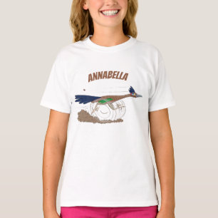 Cartoon-Illustration von Funny Roadrunner T-Shirt