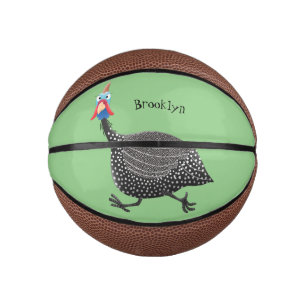 Cartoon-Illustration von guineischen Vögeln Mini Basketball