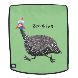 Cartoon-Illustration von guineischen Vögeln Rucksack