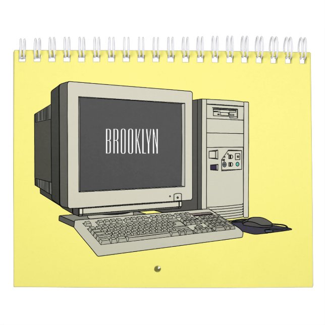 Cartoon-Illustrationskalender für Zuhause Kalender (Titelbild)