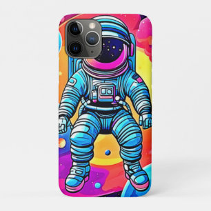 Cartoon im pulsierenden Weltraum Kunst: Astronaut Case-Mate iPhone Hülle