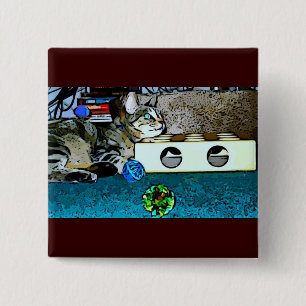 Cartoon Indigo Button