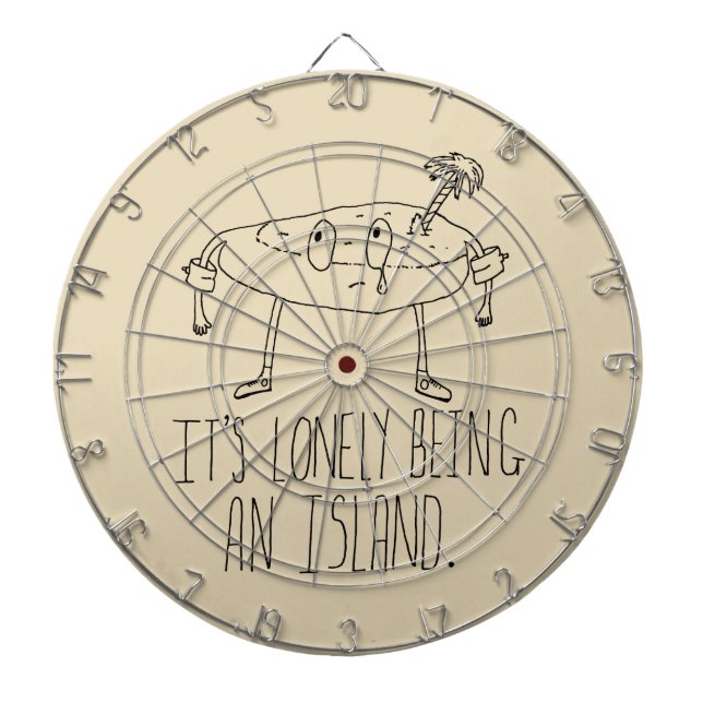 Cartoon-Insel Dartscheibe (vorne)