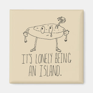 Cartoon-Insel Magnet