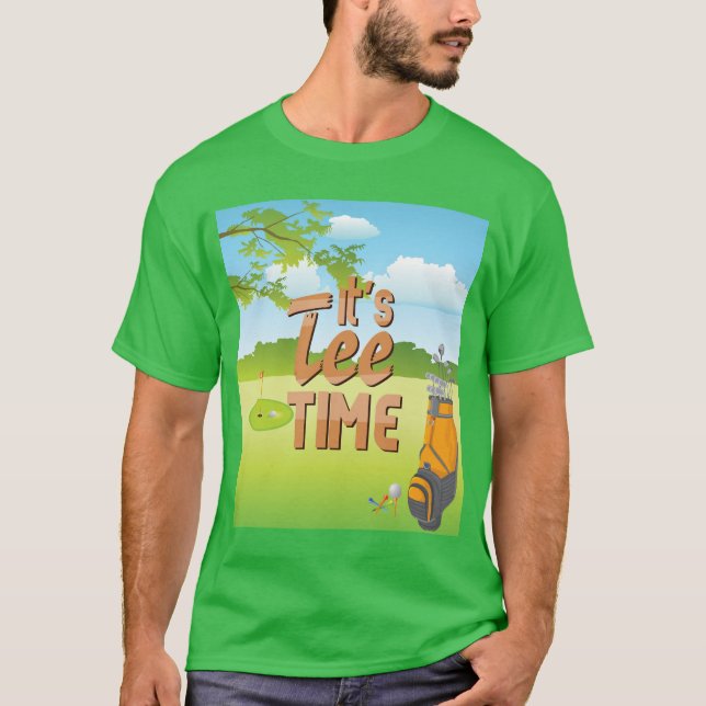 Cartoon "It's T-Shirt Time" Auf dem Golfplatz (Vorderseite)