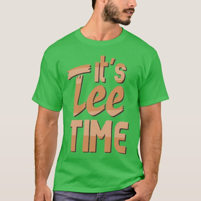 Cartoon "It's T-Shirt Time" Golf (Vorderseite)