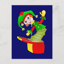 Cartoon Jack im Kissen Postkarte