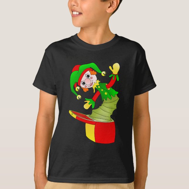 Cartoon Jack im Kissen T-Shirt (Vorderseite)