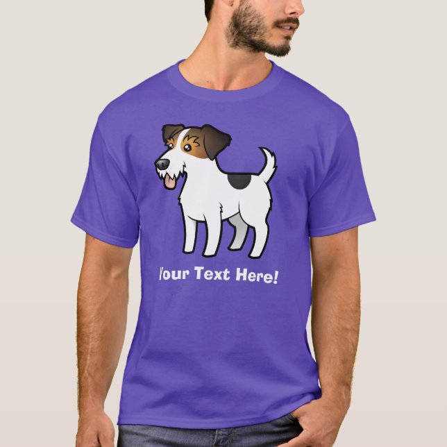 Cartoon-Jack-Russell-Terrier T-Shirt (Vorderseite)