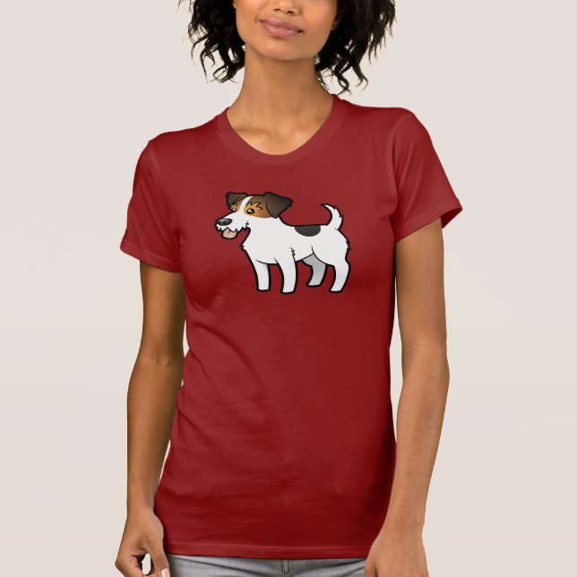 Cartoon-Jack-Russell-Terrier T-Shirt (Vorderseite)